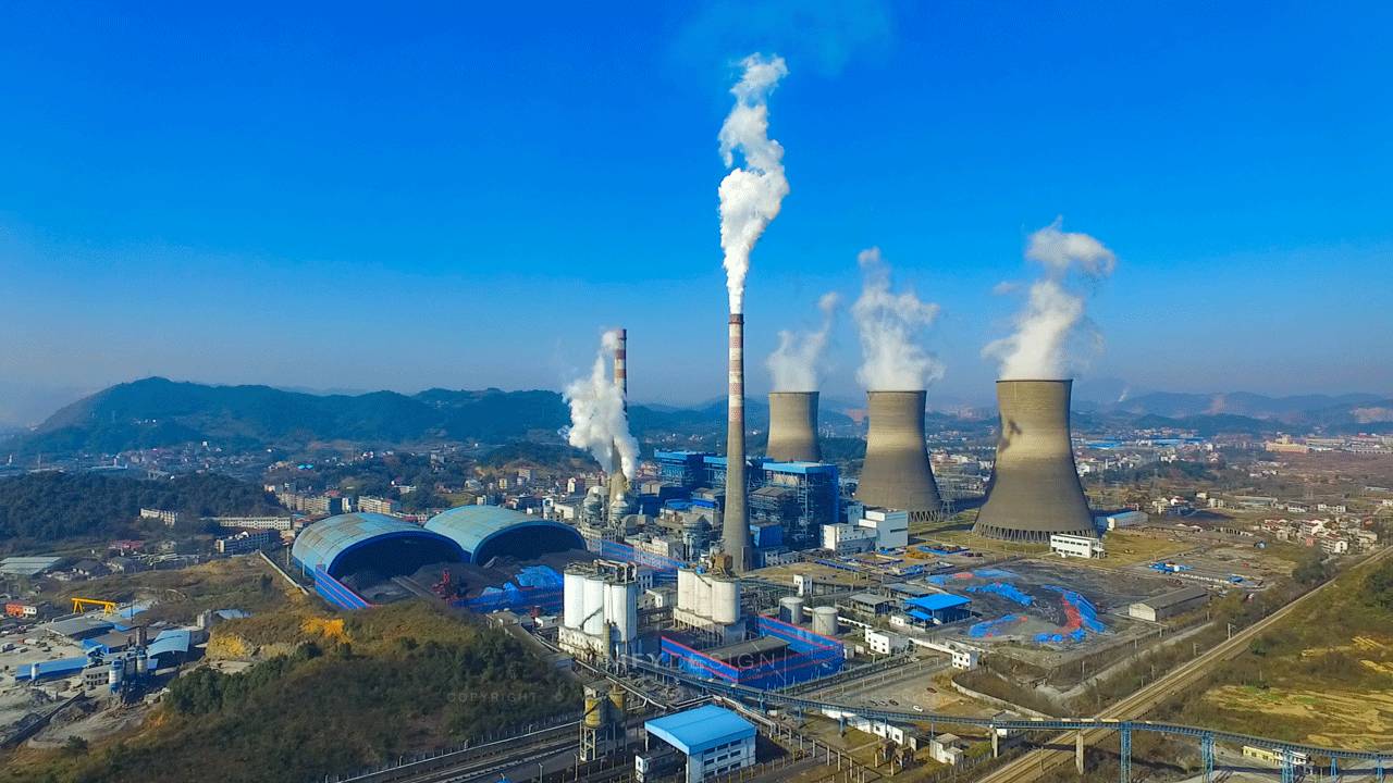 原创 航拍大唐华银金竹山火力发电分公司